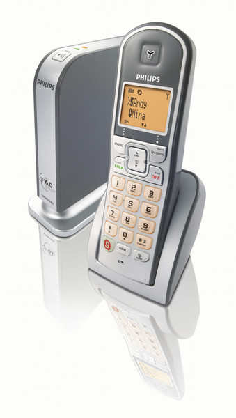 Philips VOIP3211G/37 Беспроводная телефонная трубка Серый, Cеребряный IP-телефон
