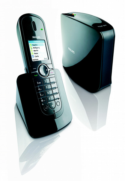 Philips VOIP8411B/05 Беспроводная телефонная трубка CSTN Черный IP-телефон