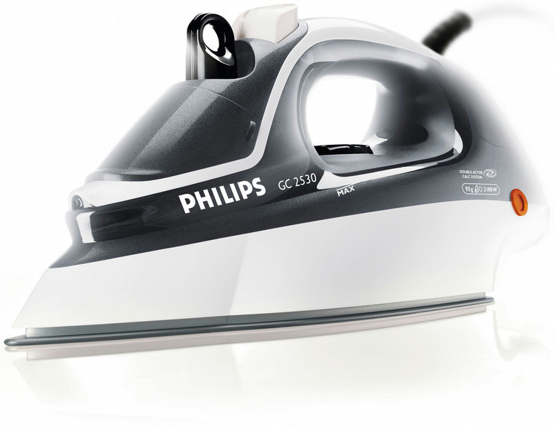 Philips 2500 series GC2530/02 Утюг для сухой глажки и отпаривания 2100Вт Черный, Белый утюг