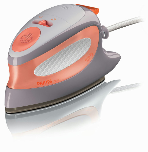 Philips Travel iron GC650/02 Утюг для сухой глажки и отпаривания 800Вт Серый, Оранжевый утюг