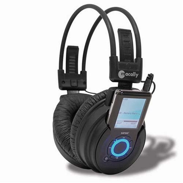 Macally Wireless stereo headset for SanDisk® Sansa™ e200 Series MP3 Players Стереофонический гарнитура