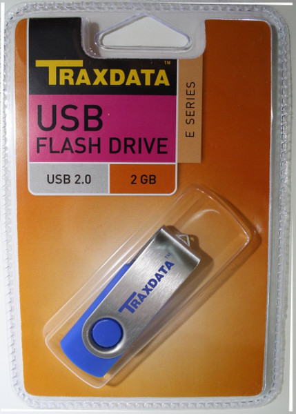 Traxdata 9F602G0TRA506 2ГБ USB 2.0 Type-A Синий USB флеш накопитель