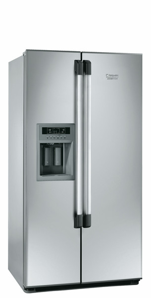 Hotpoint MSZ 902 DF/HA freestanding A Silver side-by-side refrigerator