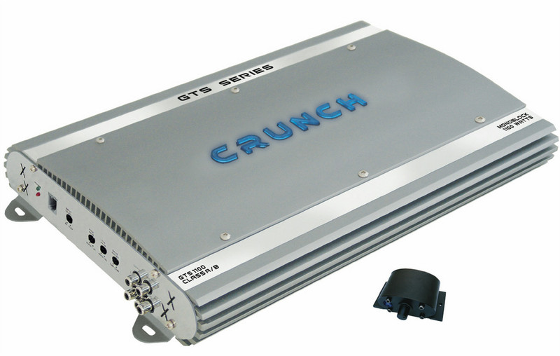 Crunch GTS1100 1.0 Алюминиевый, Синий AV ресивер
