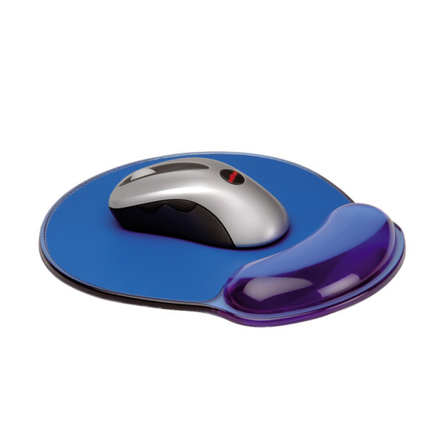 Rotronic Silicon Mousepad with Wristrest, transparent blue
