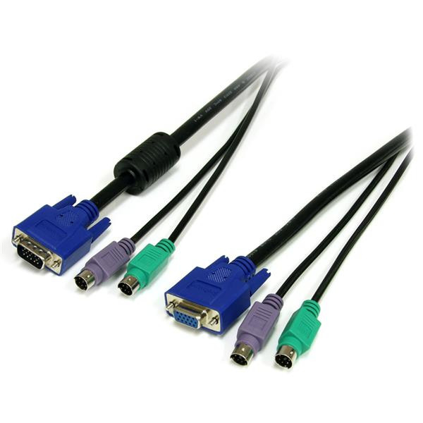 StarTech.com 50 ft 3-in-1 Universal PS/2 KVM Cable KVM cable