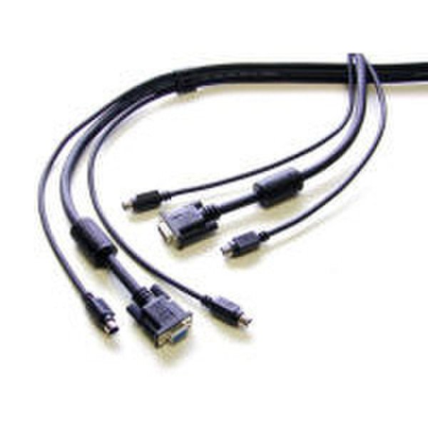 StarTech.com 35 ft. PS/2-Style 3-in-1 KVM Switch Cable 10.7m Tastatur/Video/Maus (KVM)-Kabel