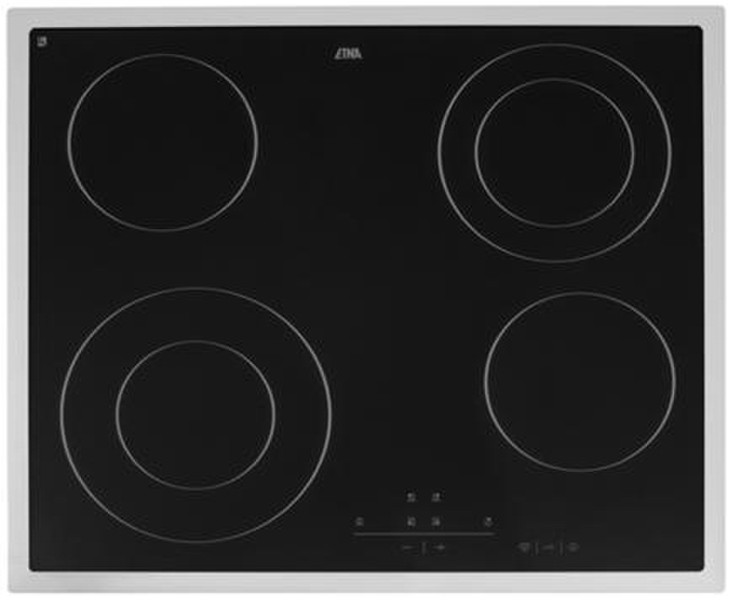 ETNA A268RVS Eingebaut Ceramic hob Schwarz, Edelstahl Kochfeld