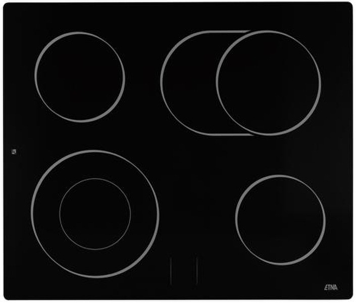 ETNA A566ZT Eingebaut Ceramic hob Schwarz Kochfeld