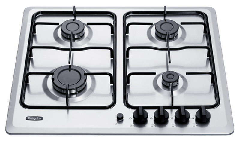 Pelgrim GK225RVS built-in Gas Black,Stainless steel hob