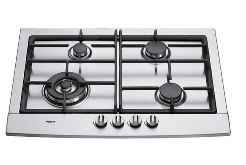 Pelgrim GK472WRVSA built-in Gas Black,Stainless steel hob