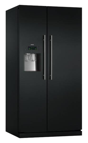 ATAG KA2192DL freestanding 524L A Black side-by-side refrigerator