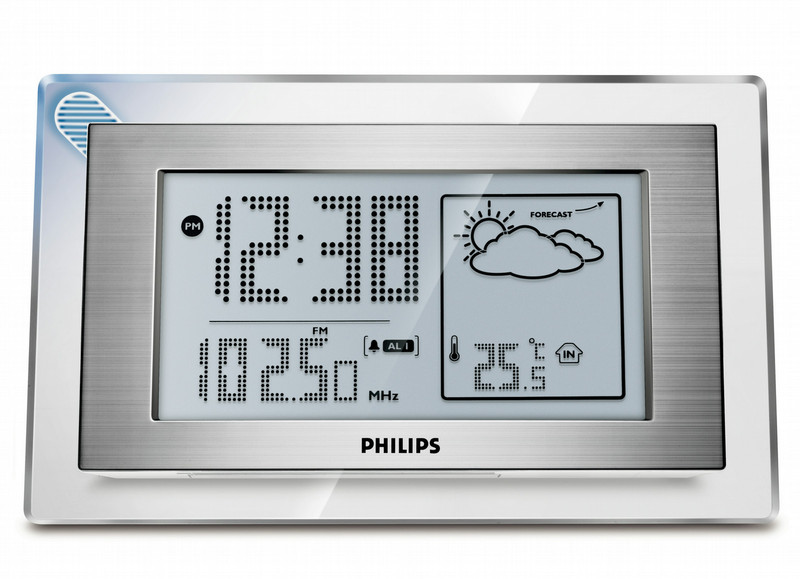 Philips AJ210/05 Часы Цифровой Синий, Серый радиоприемник