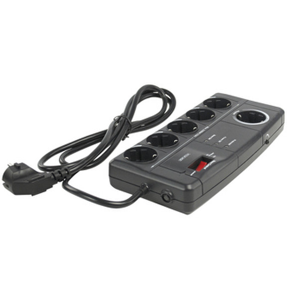 König CMP-MSSP06B 6AC outlet(s) 1.8m Black surge protector