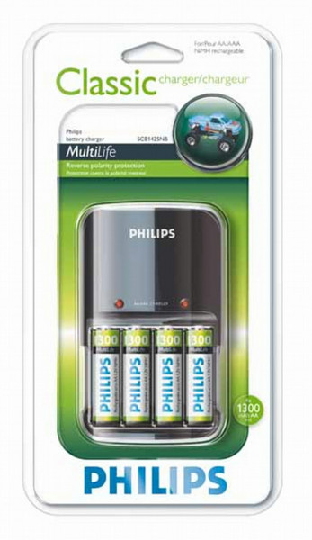 Philips MultiLife SCB1425NB/05 Для помещений Черный зарядное устройство