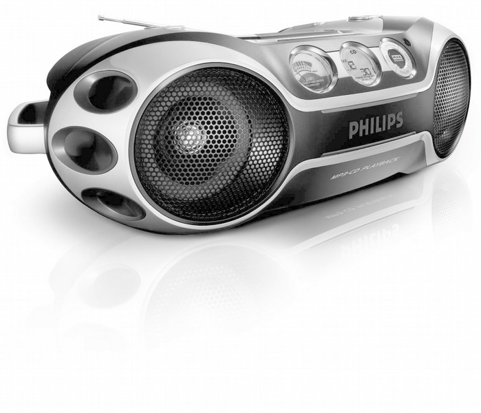 Philips AZ2537/55 8Вт Черный, Cеребряный домашний музыкальный центр