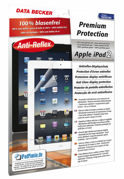 Data Becker Premium Antireflex-Displayschutz: Apple iPad2