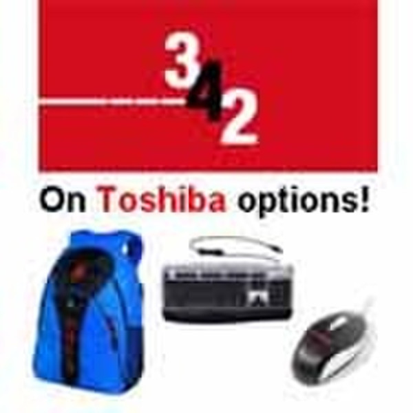Toshiba 3-4-2 Starter Pack - buy two options and get the third one free