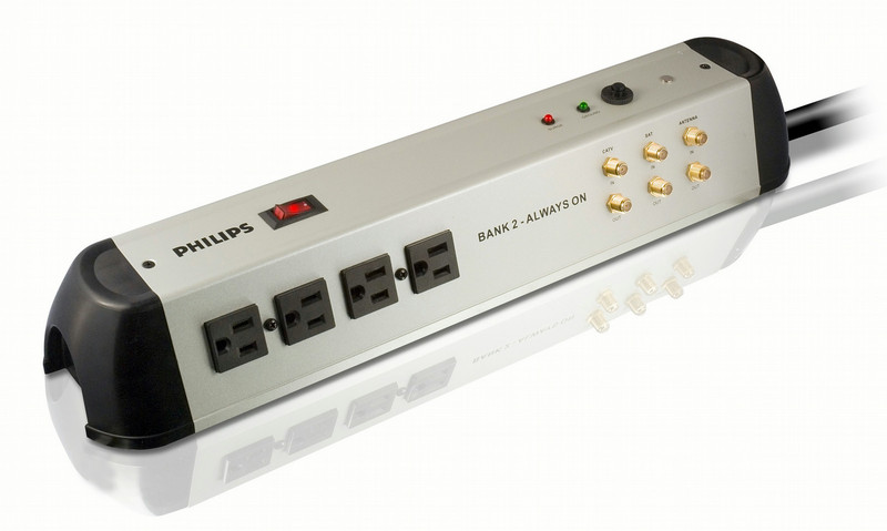 Philips SPP4156WA Home theater 8 outlets Surge protector