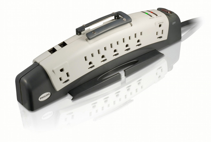 Philips SPP1181WA Slimline 7 outlets Surge protector