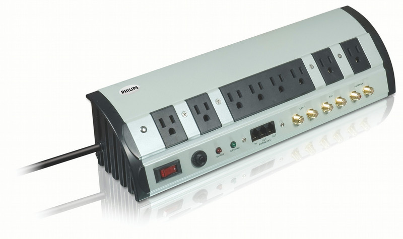 Philips SPP4153WA Home theater 8 outlets Surge protector