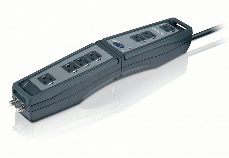 Philips SPP4309WA Expandable 9 outlets Surge protector