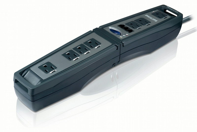 Philips SPP4305WA Expandable 9 outlets Surge protector