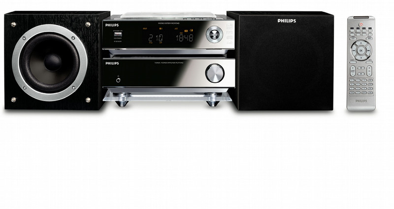 Philips MCM704D Home audio micro system 50Вт Черный, Cеребряный