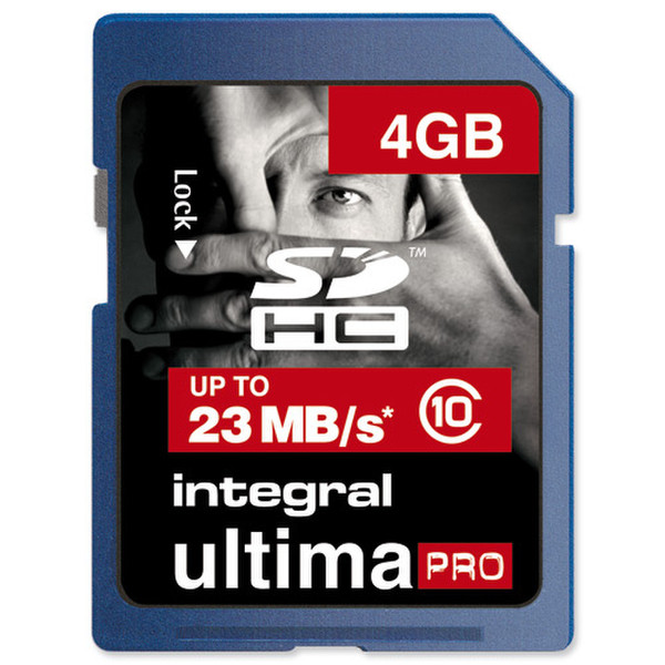 Integral UltimaPro 4GB SDHC Class 10 memory card