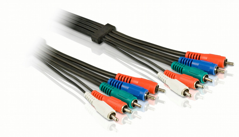 Philips SWV2126W/17 1.5м 5 x RCA Черный компонентный (YPbPr) видео кабель