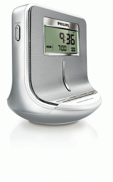 Philips AJ100/37 Часы Цифровой Cеребряный радиоприемник