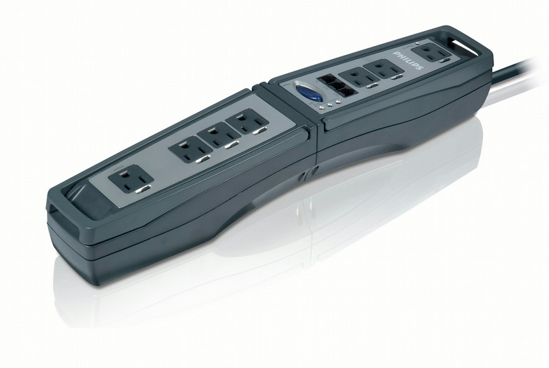 Philips SPP4306WA Expandable 9 outlets Surge protector