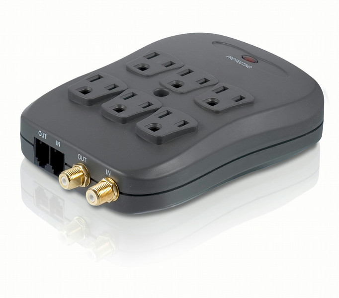 Philips SPP2216WA Wall tap 6 outlets Surge protector