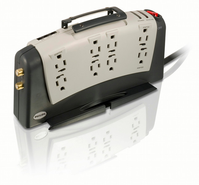 Philips SPP1183WA Slimline 8 outlets Surge protector