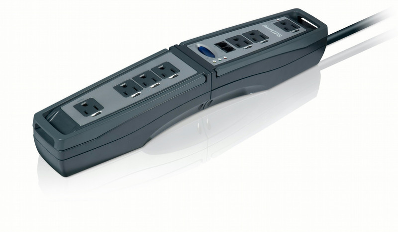 Philips SPP4310WA Expandable 9 outlets Surge protector