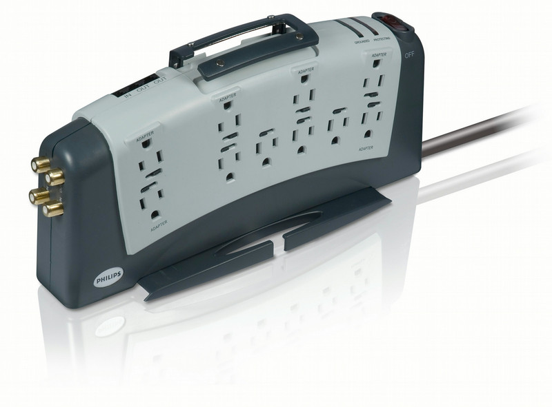 Philips SPP1188WA Slimline 10 outlets Surge protector