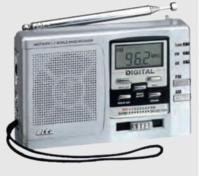 elta GmbH 3555 Портативный Аналоговый Cеребряный радиоприемник