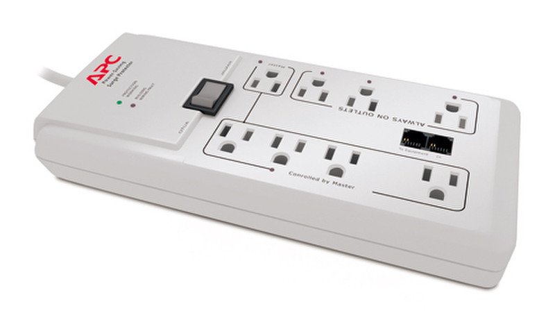 APC P8GT 8AC outlet(s) 120V 1.83m White surge protector