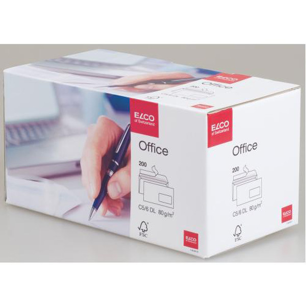 Elco Office C5/6 DL 200шт конверт с окошком