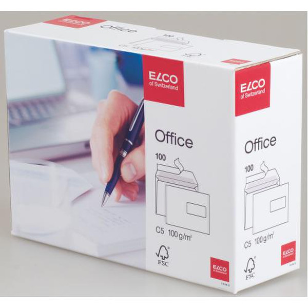 Elco Office C5 100шт конверт с окошком