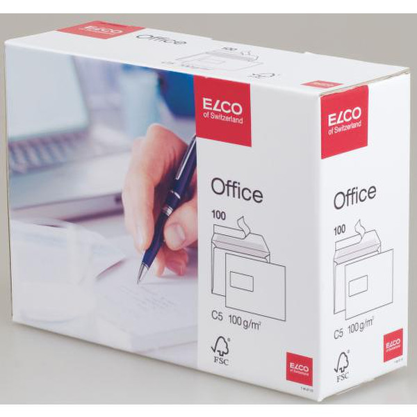 Elco Office C5 100шт конверт с окошком