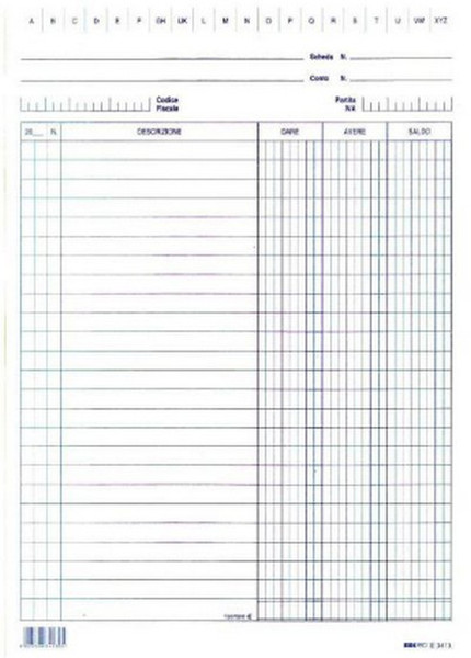 Edipro E3373BL accounting form/book