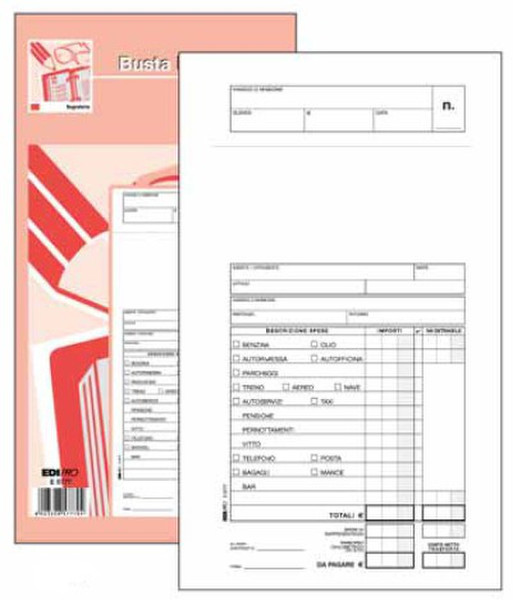 Edipro E5777 accounting form/book