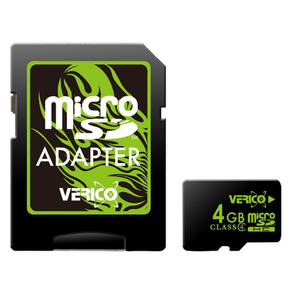 Verico 4GB Micro SDHC 4GB MicroSDHC memory card