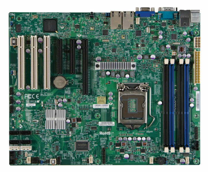 Supermicro MBD-X9SCA-F-O Intel C204 ATX server/workstation motherboard