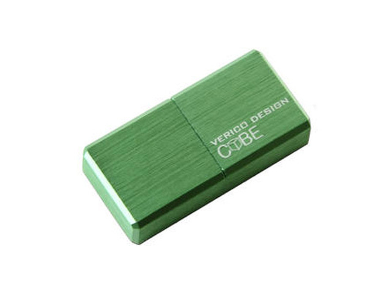 Verico 4GB USB 2.0 Cube 4ГБ USB 2.0 Зеленый USB флеш накопитель