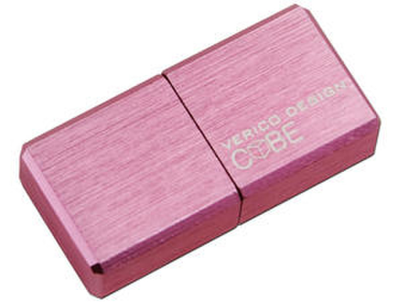 Verico 4GB USB 2.0 Cube 4ГБ USB 2.0 Type-A Розовый USB флеш накопитель