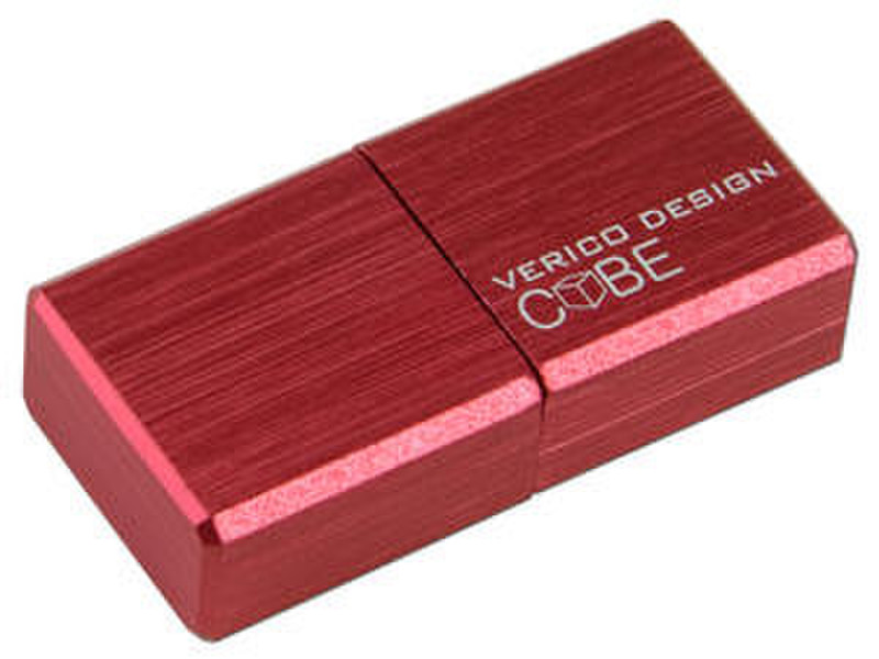 Verico 4GB USB 2.0 Cube 4ГБ USB 2.0 Type-A Красный USB флеш накопитель