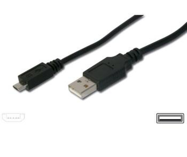 TDCZ ku2m05f 0.5м USB A Micro-USB B Черный