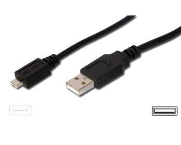 TDCZ ku2m2e 2m USB A Micro-USB A Schwarz